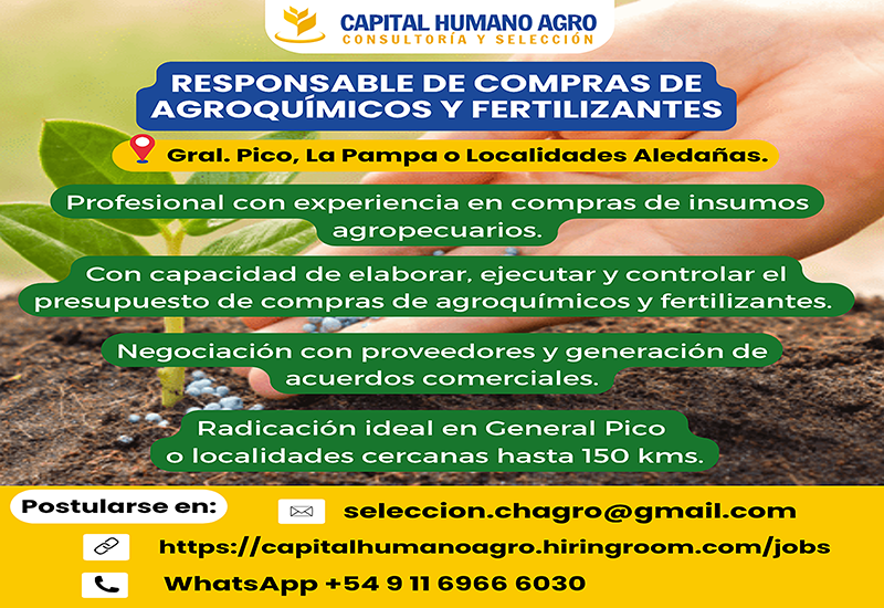 Responsable de Compras - General Pico, La Pampa